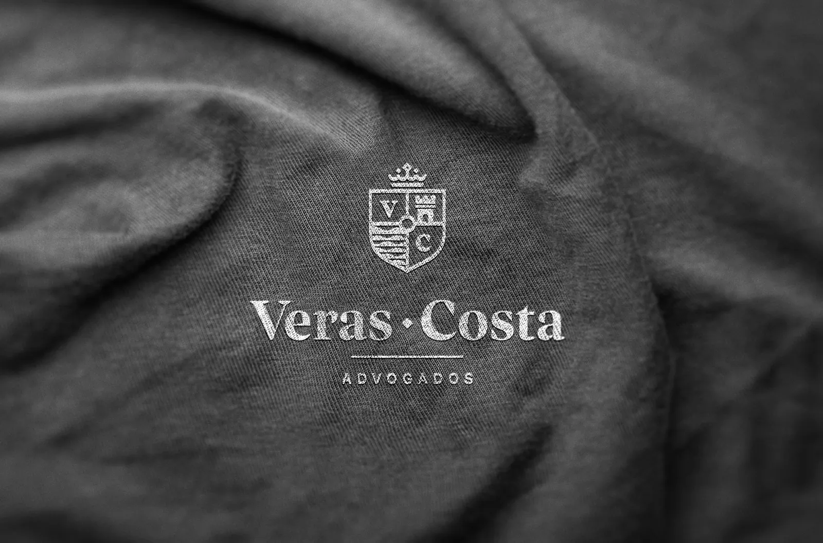 Logo aplicado em tecido de uniforme